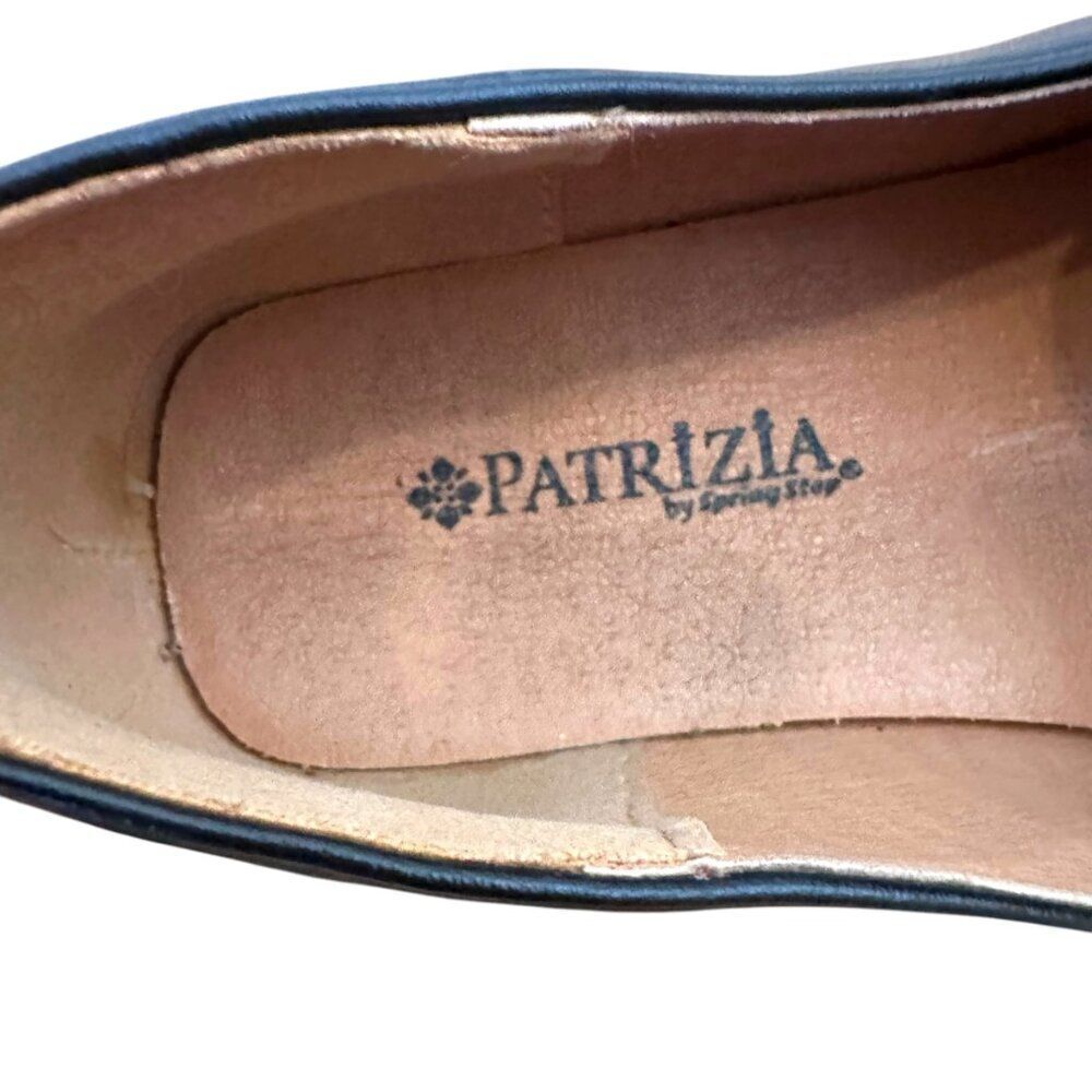 Spring Step Patrizia Rockrose Black Faux Leather Loafers Size 10 - Picture 8 of 9